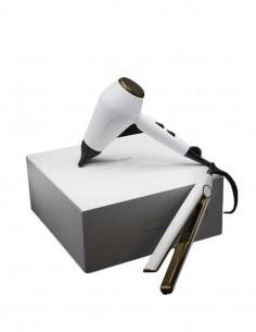 Pack regalo Corioliss - Plancha de Pelo  C1 Digital White Gold Soft Touch + Secador Kompactissimo