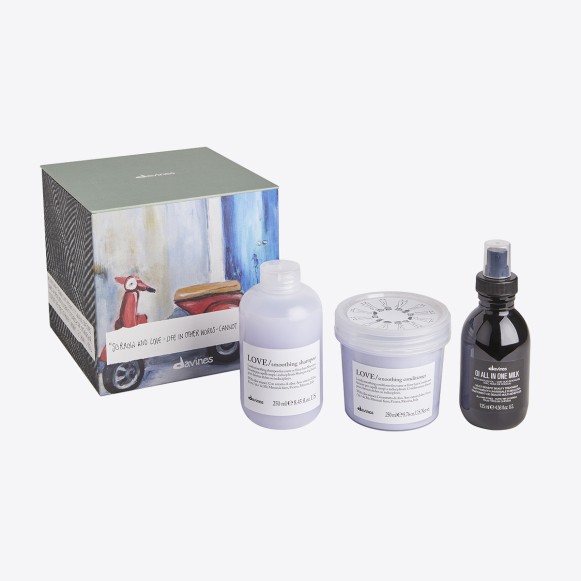 box davines love smoothing+oi